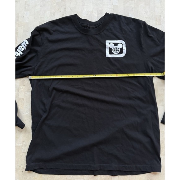 Official Walt Disney World Long Sleeve T Shirt Black w/logo Mickey Sz XL - Picture 2 of 5